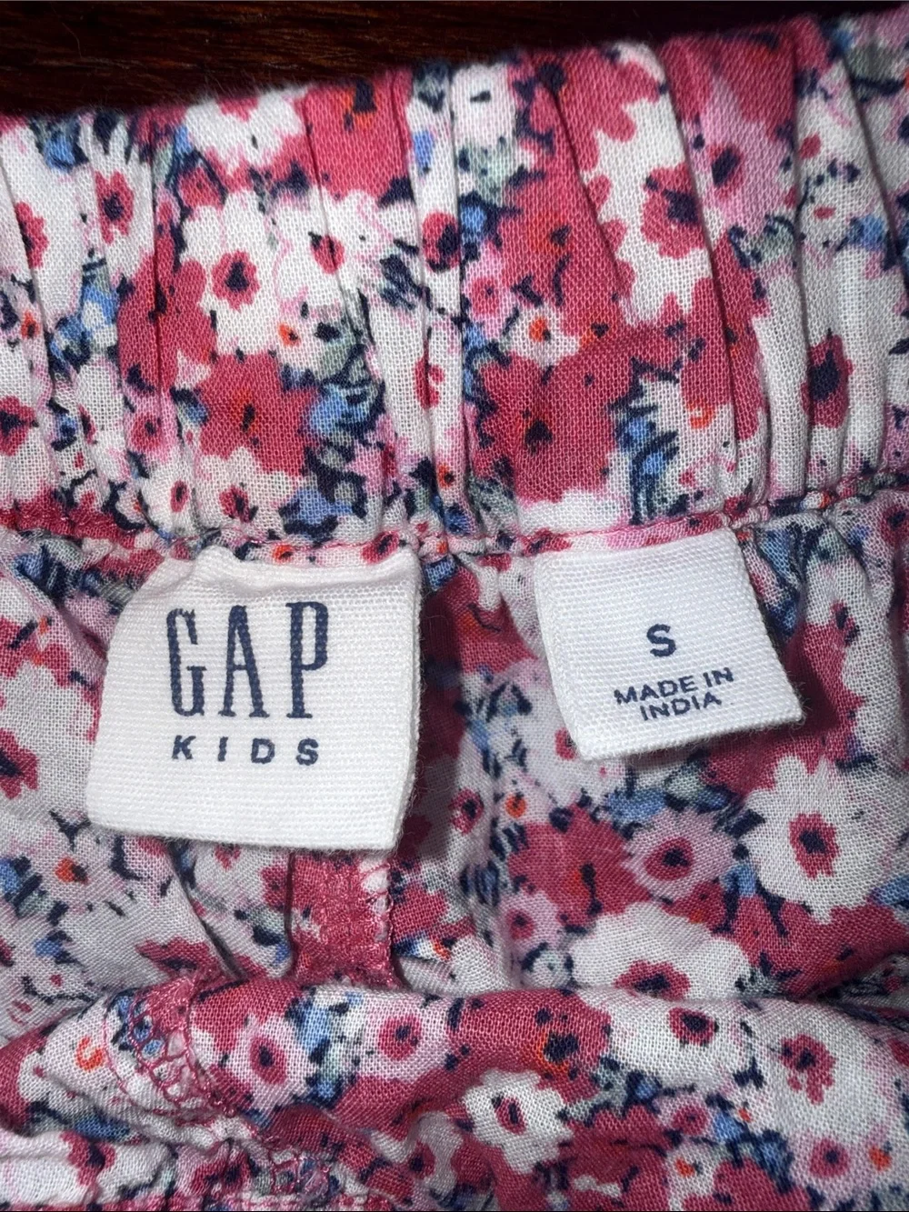Gap Girl Pink Floral Tiered Skort
